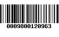 Código de Barras 0009800120963