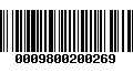 Código de Barras 0009800200269