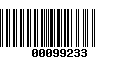 Código de Barras 00099233