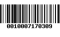 Código de Barras 0010007170309