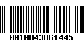 Código de Barras 0010043861445