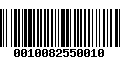 Código de Barras 0010082550010