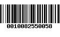 Código de Barras 0010082550058