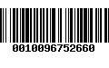 Código de Barras 0010096752660