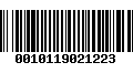 Código de Barras 0010119021223