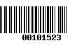 Código de Barras 00101523