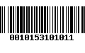 Código de Barras 0010153101011