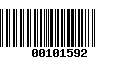 Código de Barras 00101592