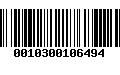 Código de Barras 0010300106494