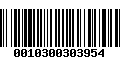 Código de Barras 0010300303954