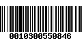 Código de Barras 0010300550846