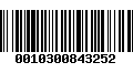 Código de Barras 0010300843252