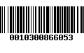 Código de Barras 0010300866053