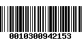 Código de Barras 0010300942153