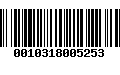 Código de Barras 0010318005253