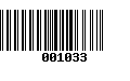 Código de Barras 001033