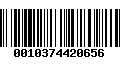 Código de Barras 0010374420656