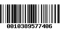 Código de Barras 0010389577406