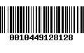 Código de Barras 0010449128128