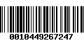 Código de Barras 0010449267247