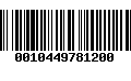 Código de Barras 0010449781200