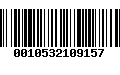 Código de Barras 0010532109157