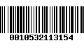 Código de Barras 0010532113154