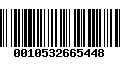 Código de Barras 0010532665448