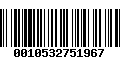 Código de Barras 0010532751967