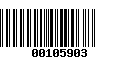 Código de Barras 00105903