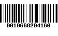 Código de Barras 0010668204160