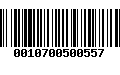 Código de Barras 0010700500557