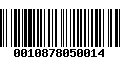 Código de Barras 0010878050014