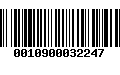 Código de Barras 0010900032247