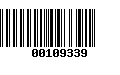 Código de Barras 00109339