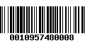 Código de Barras 0010957480008