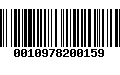 Código de Barras 0010978200159