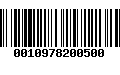 Código de Barras 0010978200500