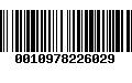 Código de Barras 0010978226029