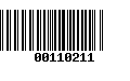 Código de Barras 00110211