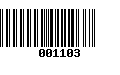 Código de Barras 001103