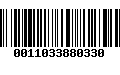 Código de Barras 0011033880330