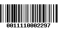 Código de Barras 0011110002297