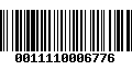 Código de Barras 0011110006776