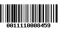 Código de Barras 0011110008459