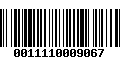 Código de Barras 0011110009067