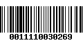 Código de Barras 0011110030269