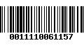 Código de Barras 0011110061157