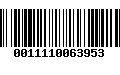 Código de Barras 0011110063953