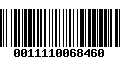 Código de Barras 0011110068460